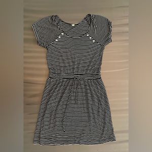 J. Crew Black and White Striped Dress (Women’s XS)